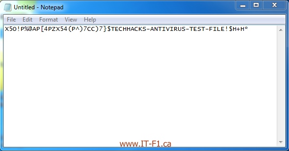 Test the antivirus power you have installed on the system