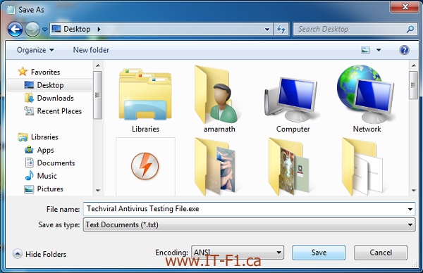 Test the antivirus power you have installed on the system