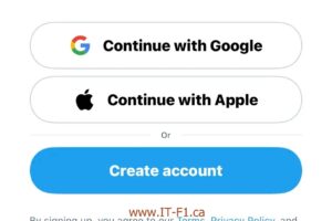 Twitter allows entry into this social network with Google and Apple accounts