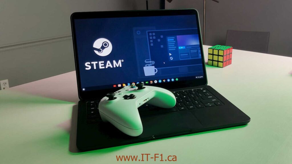 The Steam app is now available for Chromebooks