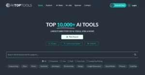 Artificial intelligence tools directory: aitoptools