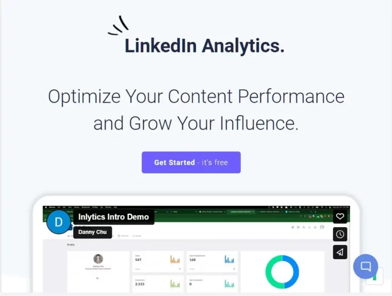 LinkedIn profile analysis with inlytics